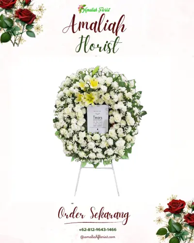 Krans Bunga Duka Cita di Muarasari